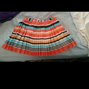 COPY - BCBG pleated coral mini skirt